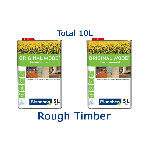 Blanchon BIOBASED ORIGINAL WOOD ENVIRONMENT 10 ltr (two 5 ltr cans) ROUGH TIMBER 05771089 (BL)